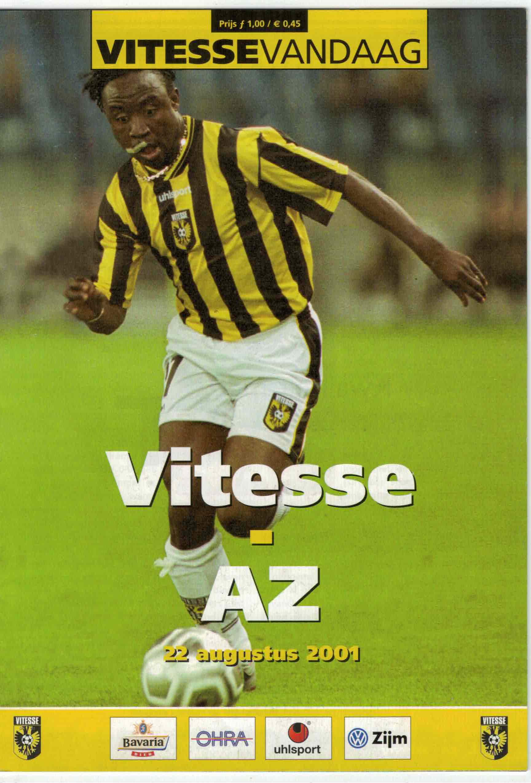AZ Programma 22-aug-2001 Vitesse uit